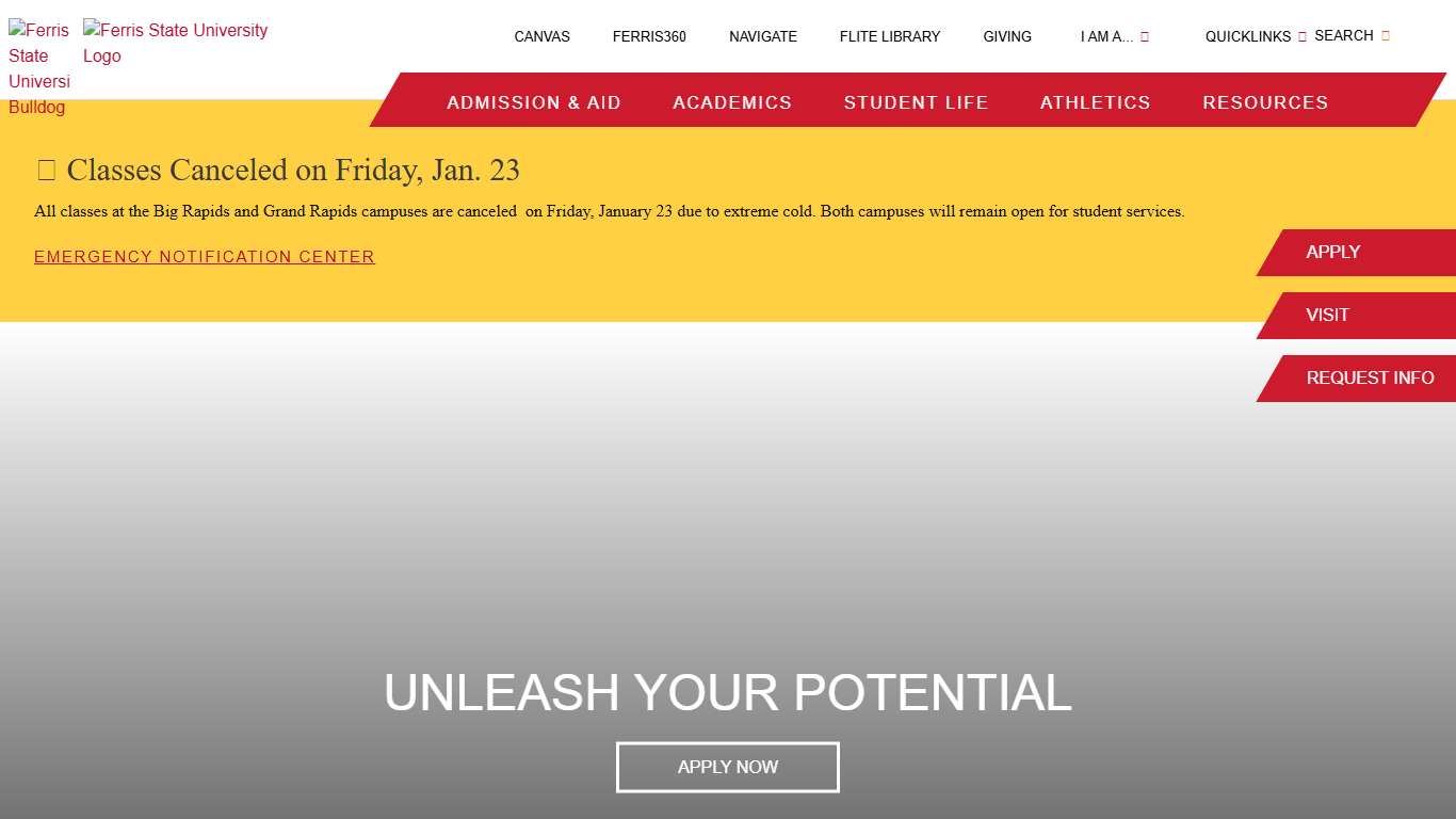 Ferris State University Bulldogs Big Rapids MI and Grand Rapids MI